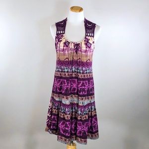 Venus Purple Boho Summer Dress- Small